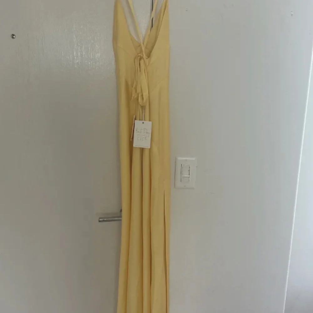 Show Me Your MuMu Anderson Maxi Dress in Yellow Luxe Satin - Picture 4 of 6